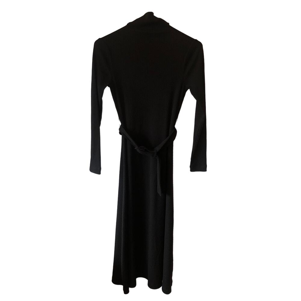 Club Monaco Melissah Knit Long sleeve midi dress Size XXS $229 Value Black NWT's